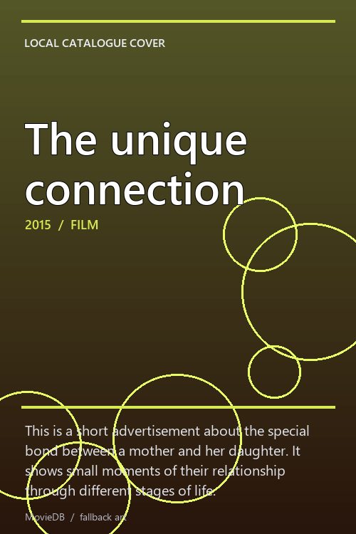The unique connection poster