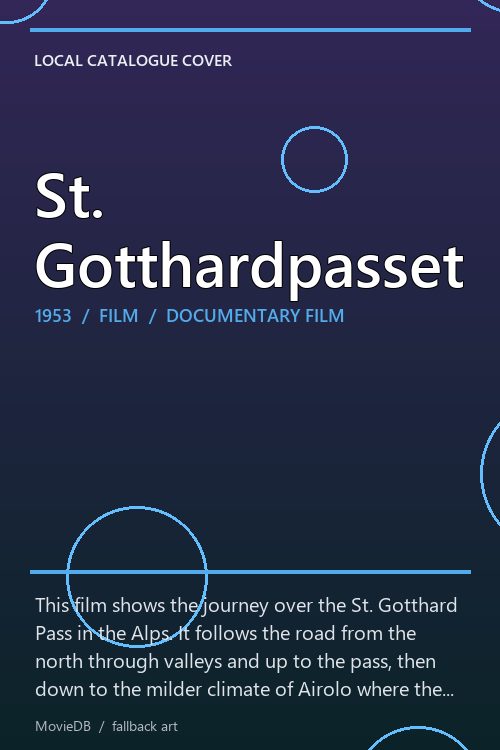 St. Gotthardpasset poster