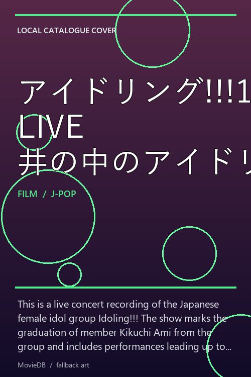 アイドリング!!!14th LIVE 井の中のアイドリング!!!大海でバタアシング!!!菊地亜美アイドル卒業までのカウントダウン poster