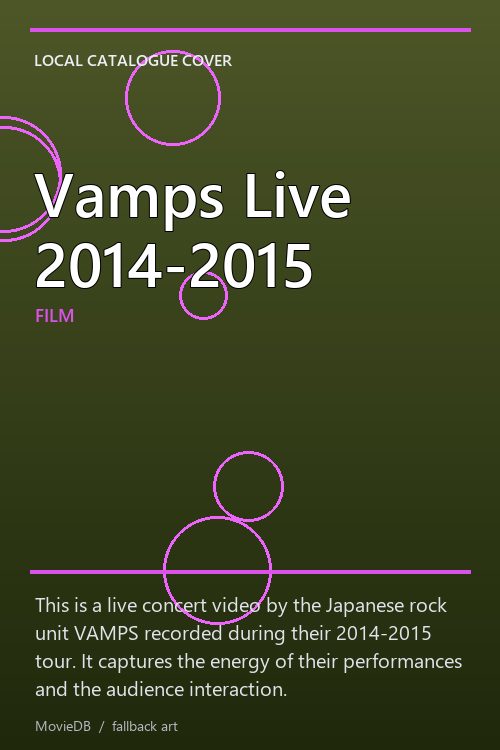 Vamps Live 2014-2015 poster