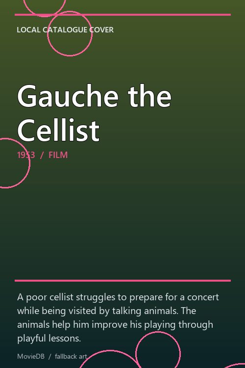 Gauche the Cellist poster