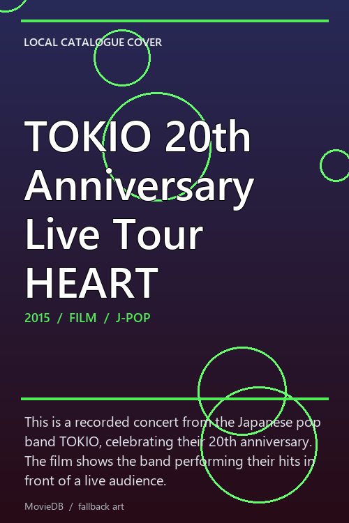 TOKIO 20th Anniversary Live Tour HEART poster