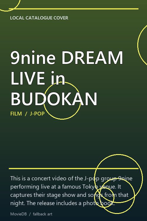 9nine DREAM LIVE in BUDOKAN poster