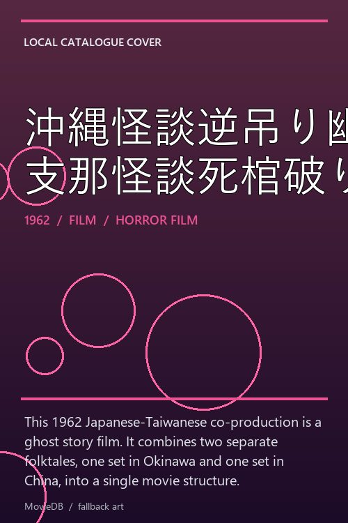 沖縄怪談逆吊り幽霊 支那怪談死棺破り poster
