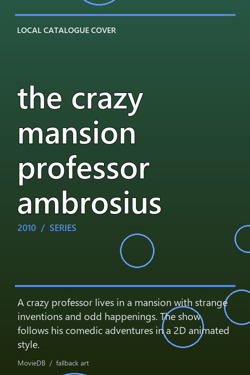 the crazy mansion professor ambrosius poster