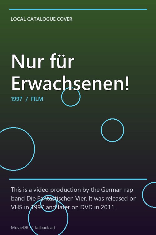Nur für Erwachsenen! poster