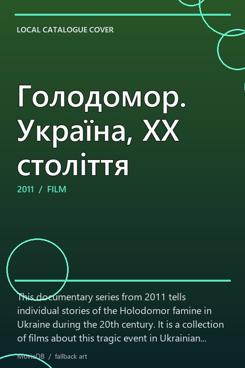 Голодомор. Україна, XX століття poster
