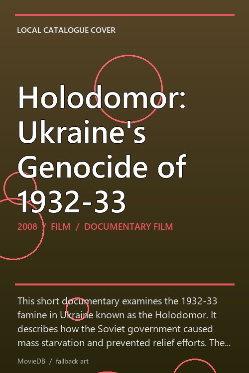 Holodomor: Ukraine's Genocide of 1932-33 poster