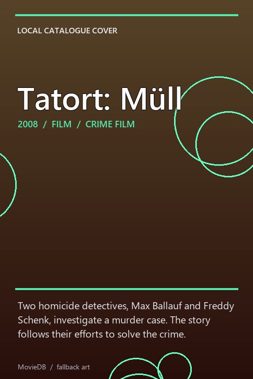 Tatort: Müll poster
