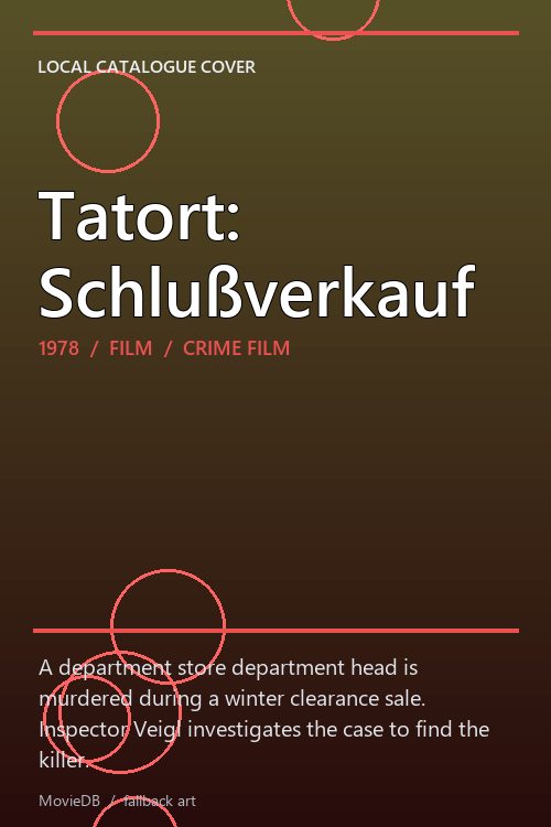 Tatort: Schlußverkauf poster