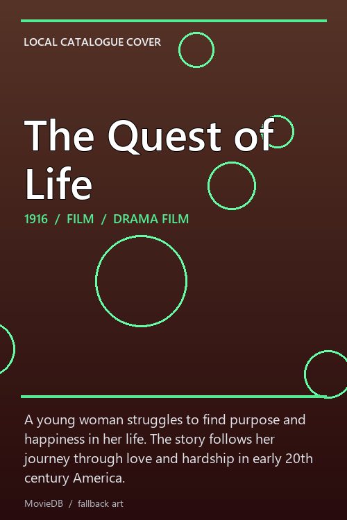 The Quest of Life poster