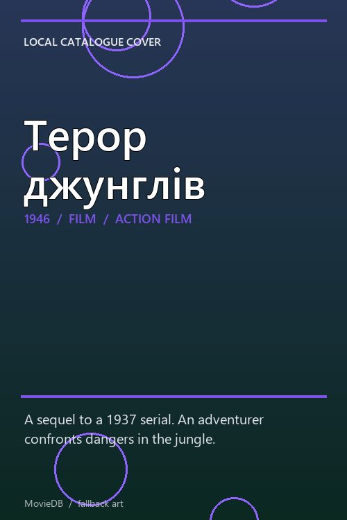 Терор джунглів poster
