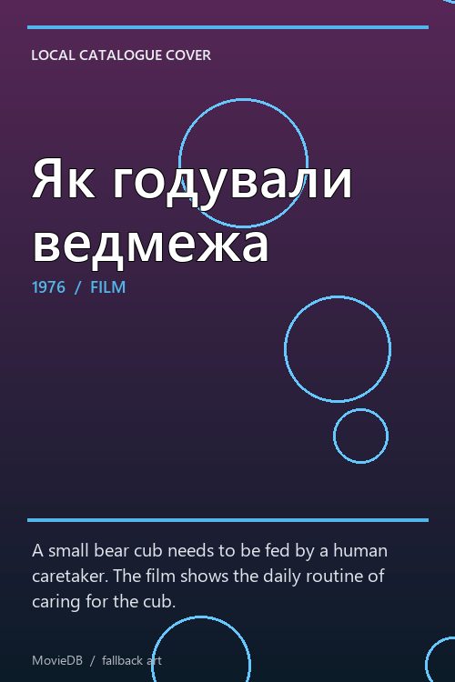 Як годували ведмежа poster