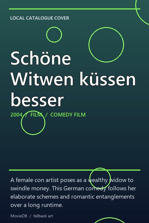 Schöne Witwen küssen besser poster
