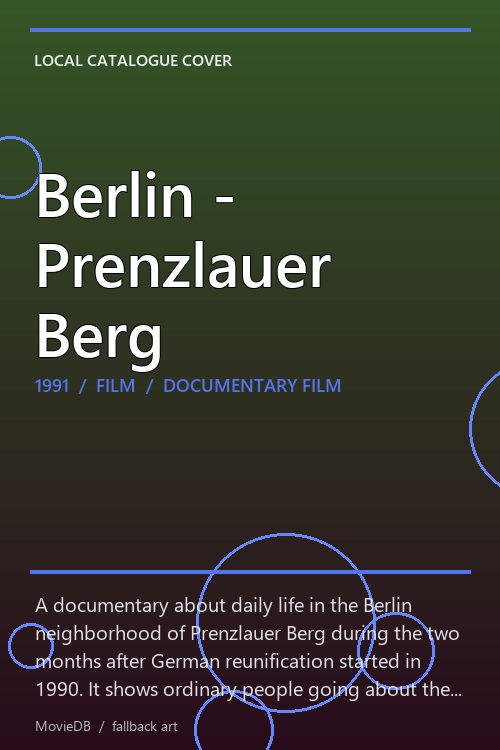 Berlin - Prenzlauer Berg poster