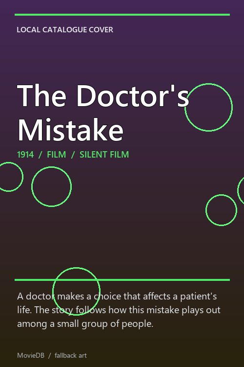 The Doctor's Mistake poster