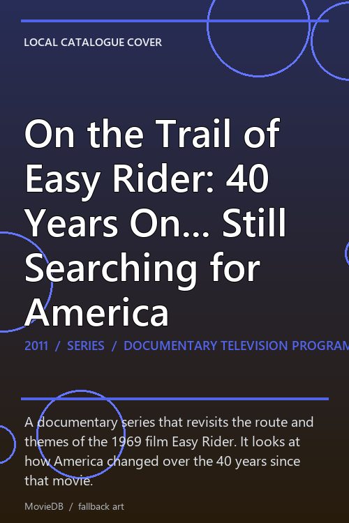 On the Trail of Easy Rider: 40 Years On... Still Searching for America poster