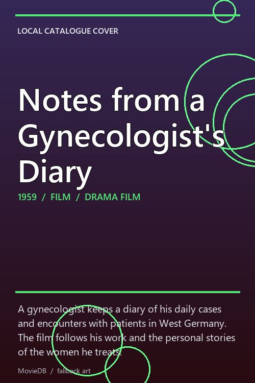 Notes from a Gynecologist's Diary poster