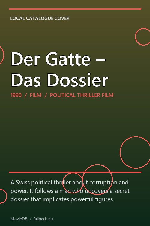 Der Gatte – Das Dossier poster