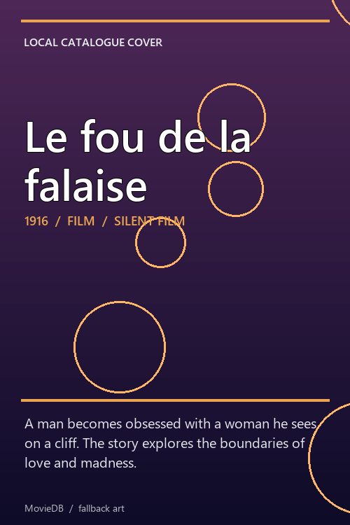 Le fou de la falaise poster