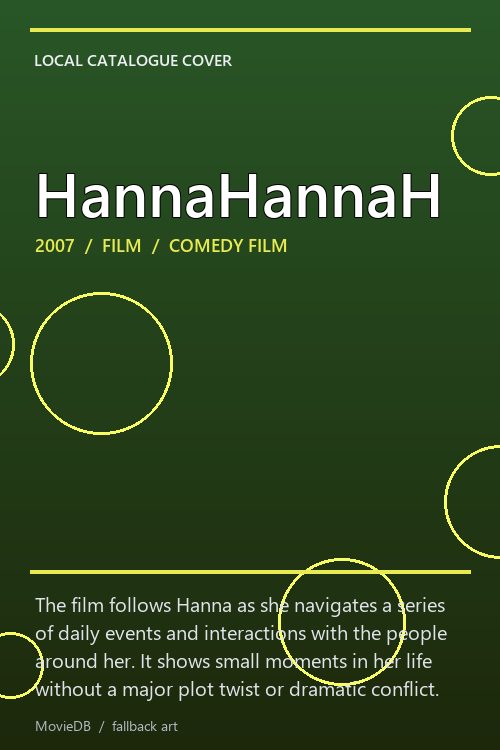 HannaHannaH poster