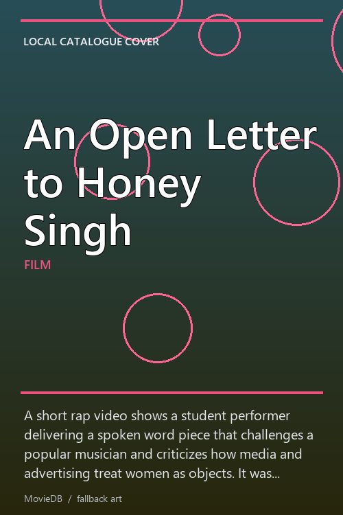 An Open Letter to Honey Singh poster