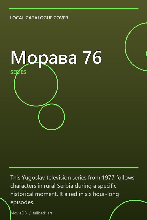 Морава 76 poster