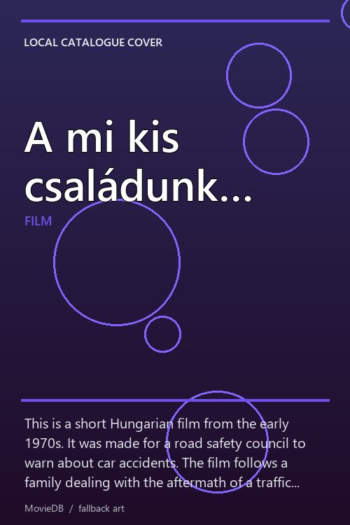 A mi kis családunk… poster