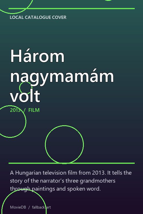Három nagymamám volt poster