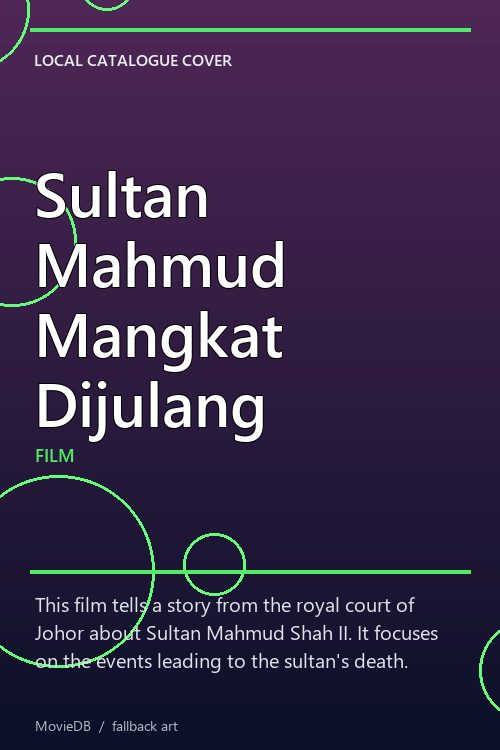 Sultan Mahmud Mangkat Dijulang poster