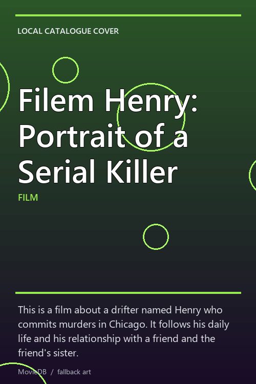 Filem Henry: Portrait of a Serial Killer poster