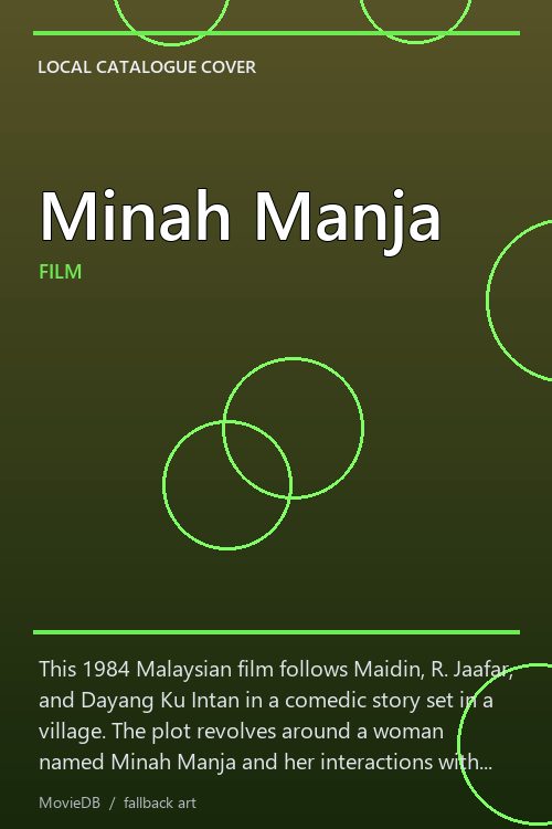 Minah Manja poster