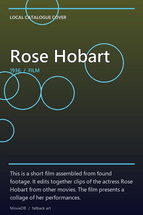 Rose Hobart poster