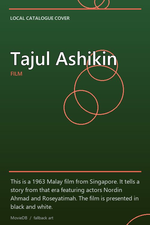 Tajul Ashikin poster