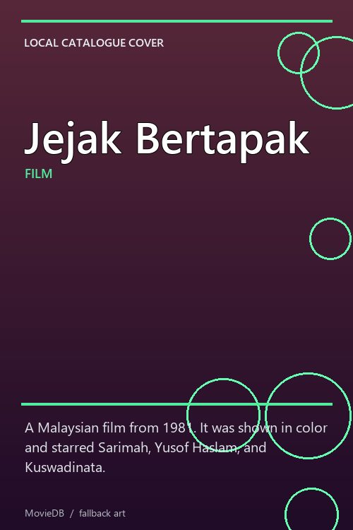 Jejak Bertapak poster