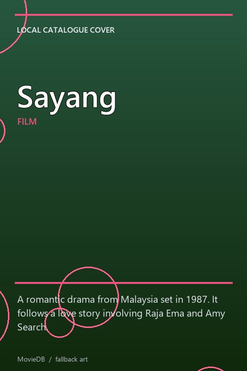 Sayang poster