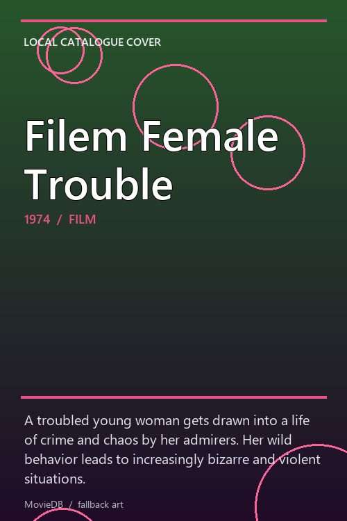 Filem Female Trouble poster