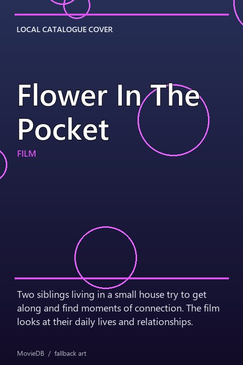 Flower In The Pocket poster