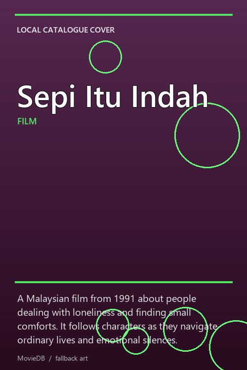 Sepi Itu Indah poster