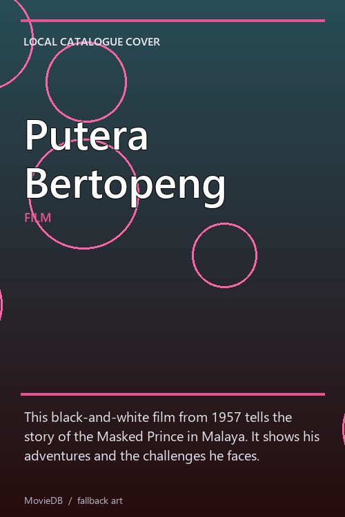 Putera Bertopeng poster