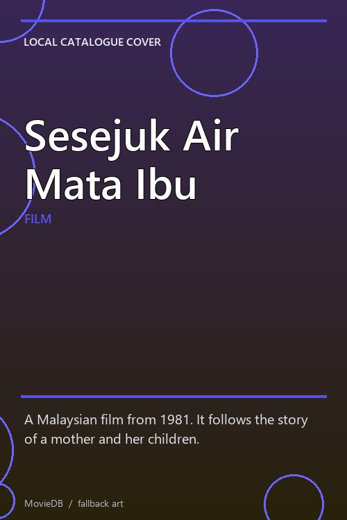 Sesejuk Air Mata Ibu poster