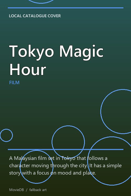 Tokyo Magic Hour poster