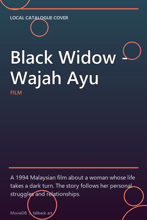 Black Widow - Wajah Ayu poster