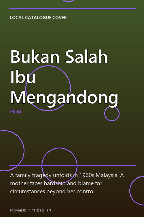 Bukan Salah Ibu Mengandong poster