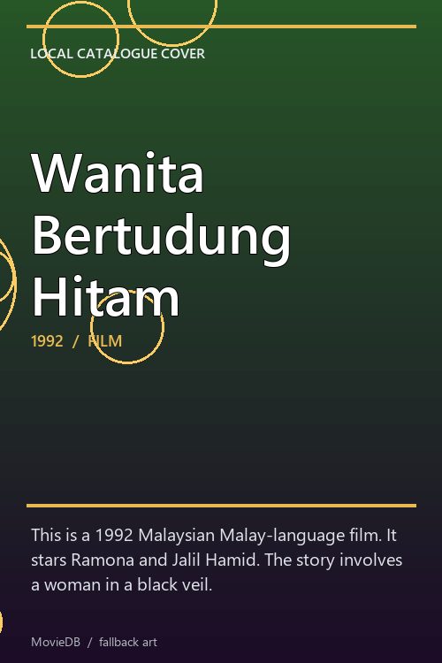 Wanita Bertudung Hitam poster