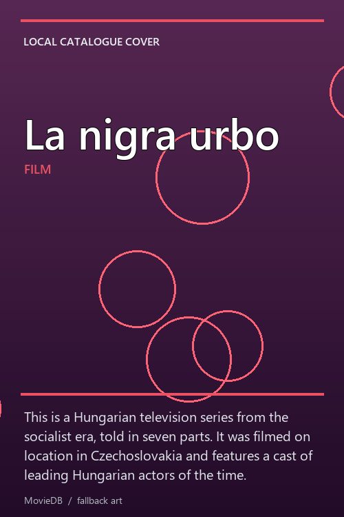 La nigra urbo poster