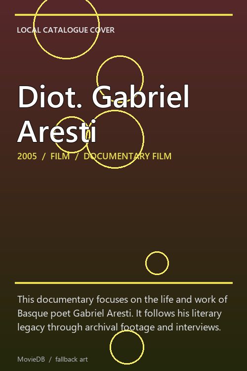 Diot. Gabriel Aresti poster