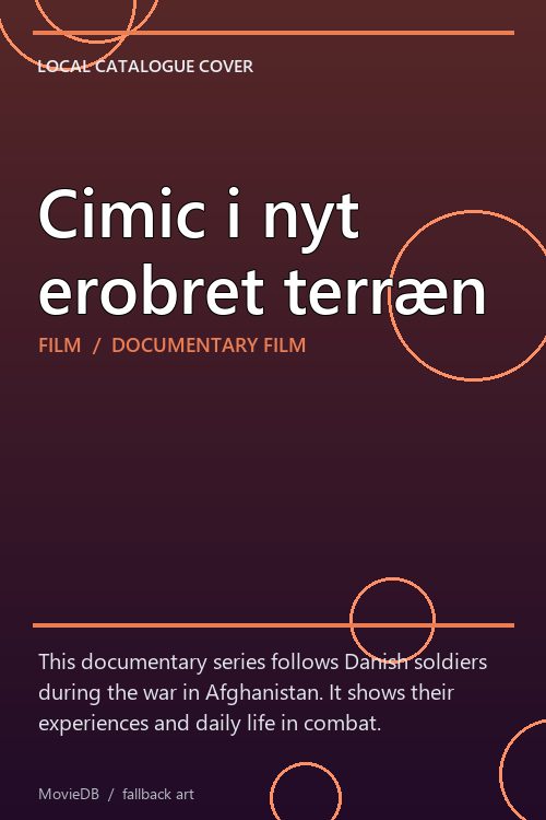 Cimic i nyt erobret terræn poster
