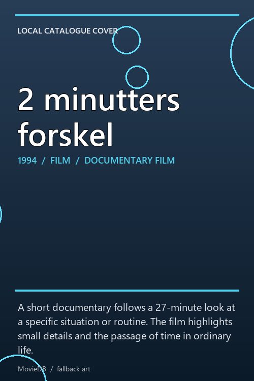 2 minutters forskel poster