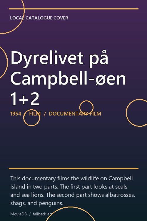 Dyrelivet på Campbell-øen 1+2 poster